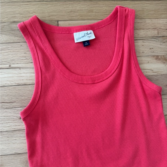 Universal Thread Burnt Orange/Red Ribbed Tank Top - Picture 2 of 6